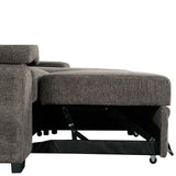 Tessaro Dark Gray Right-Facing Sleeper Sectional w/ Storage - Ornate Home