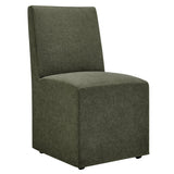 Tessera Sage Upholstered Linen-Blend Slipcovered Dining Chair - Ornate Home