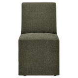 Tessera Sage Upholstered Linen-Blend Slipcovered Dining Chair - Ornate Home