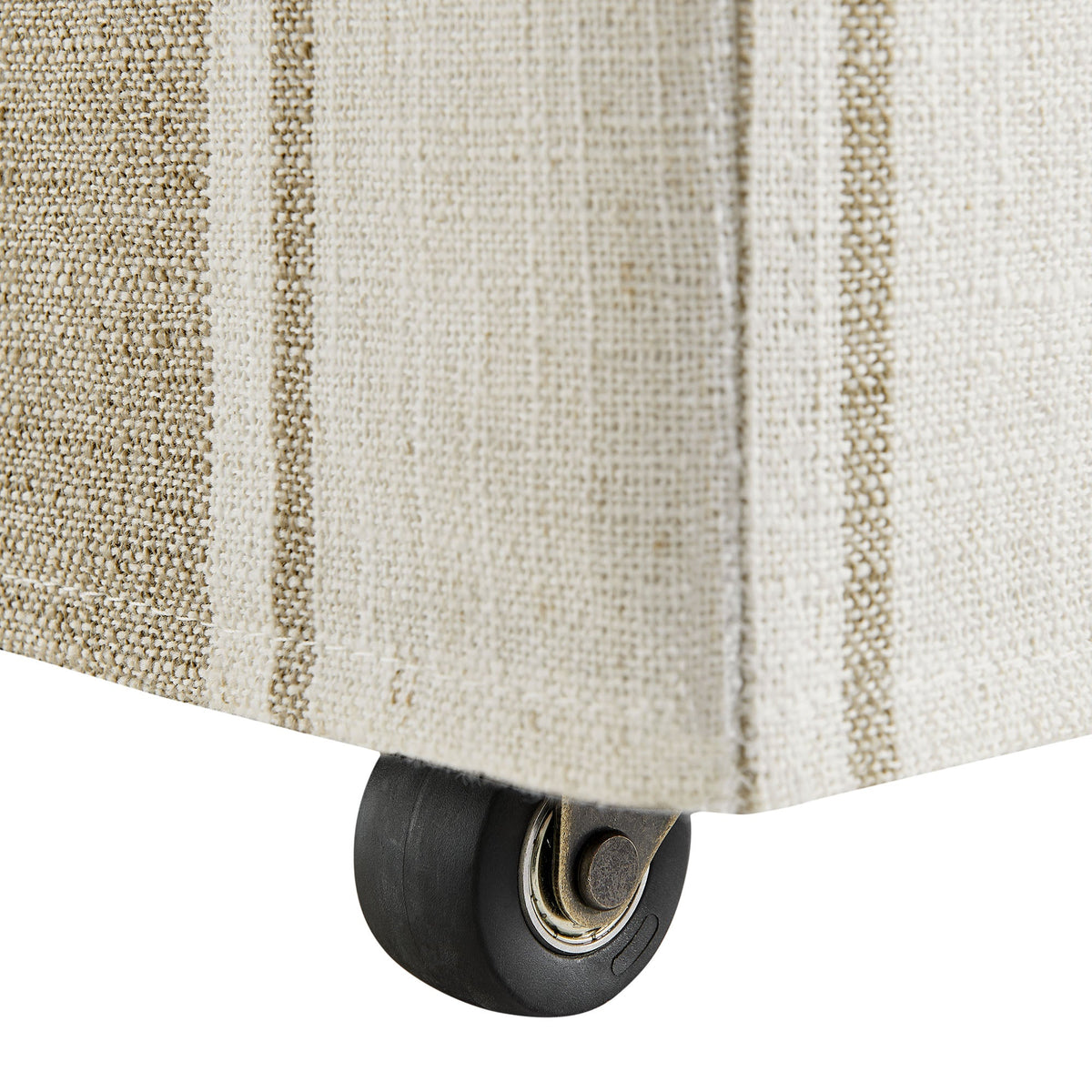 Tessera Tan Stripe Striped Slipcovered Dining Side Chair - Ornate Home