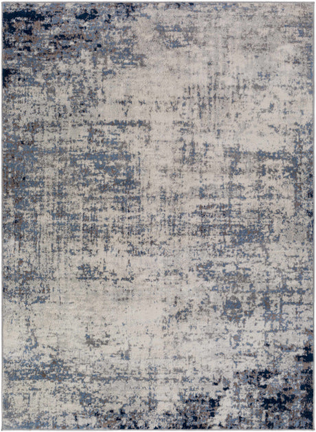 Texanna Abstract Blue/Gray Area Rug - Ornate Home