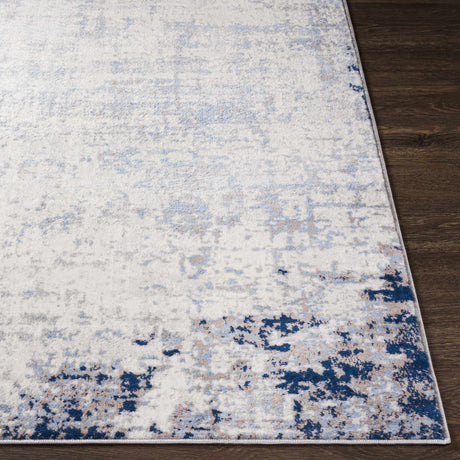 Texanna Abstract Blue/Gray Area Rug - Ornate Home