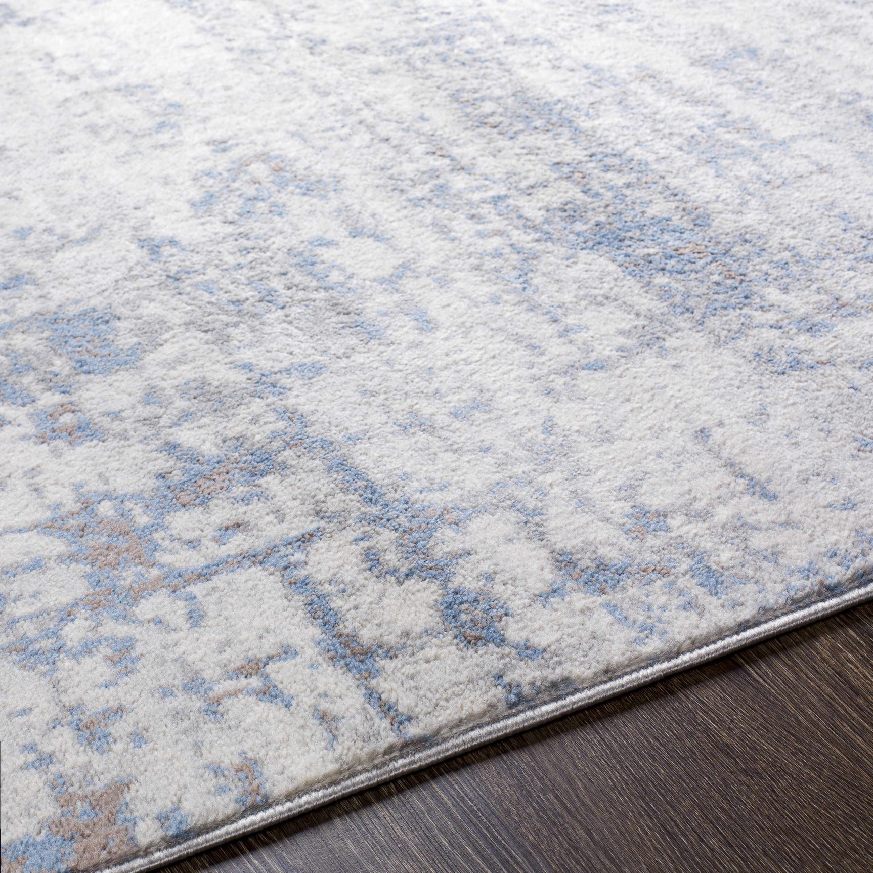Texanna Abstract Blue/Gray Area Rug - Ornate Home
