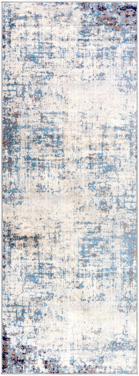 Texanna Abstract Blue/Gray Area Rug - Ornate Home