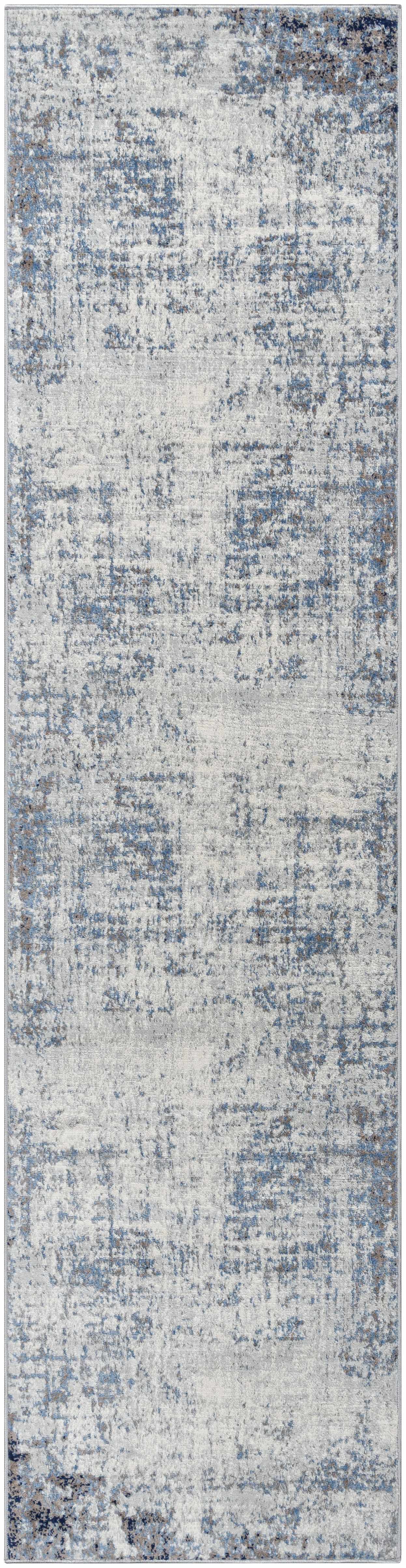 Texanna Abstract Blue/Gray Area Rug - Ornate Home