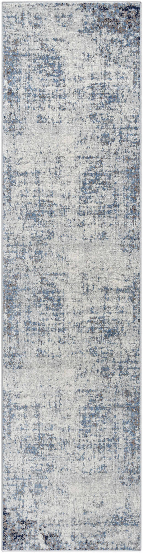 Texanna Abstract Blue/Gray Area Rug - Ornate Home