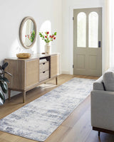 Texanna Abstract Blue/Gray Area Rug - Ornate Home