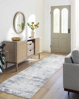 Texanna Abstract Blue/Gray Area Rug - Ornate Home