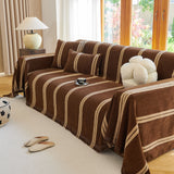 Textural Striped Chenille Sofa Covers, Boho Washable Decor Sofa Blankets Covers - Ornate Home