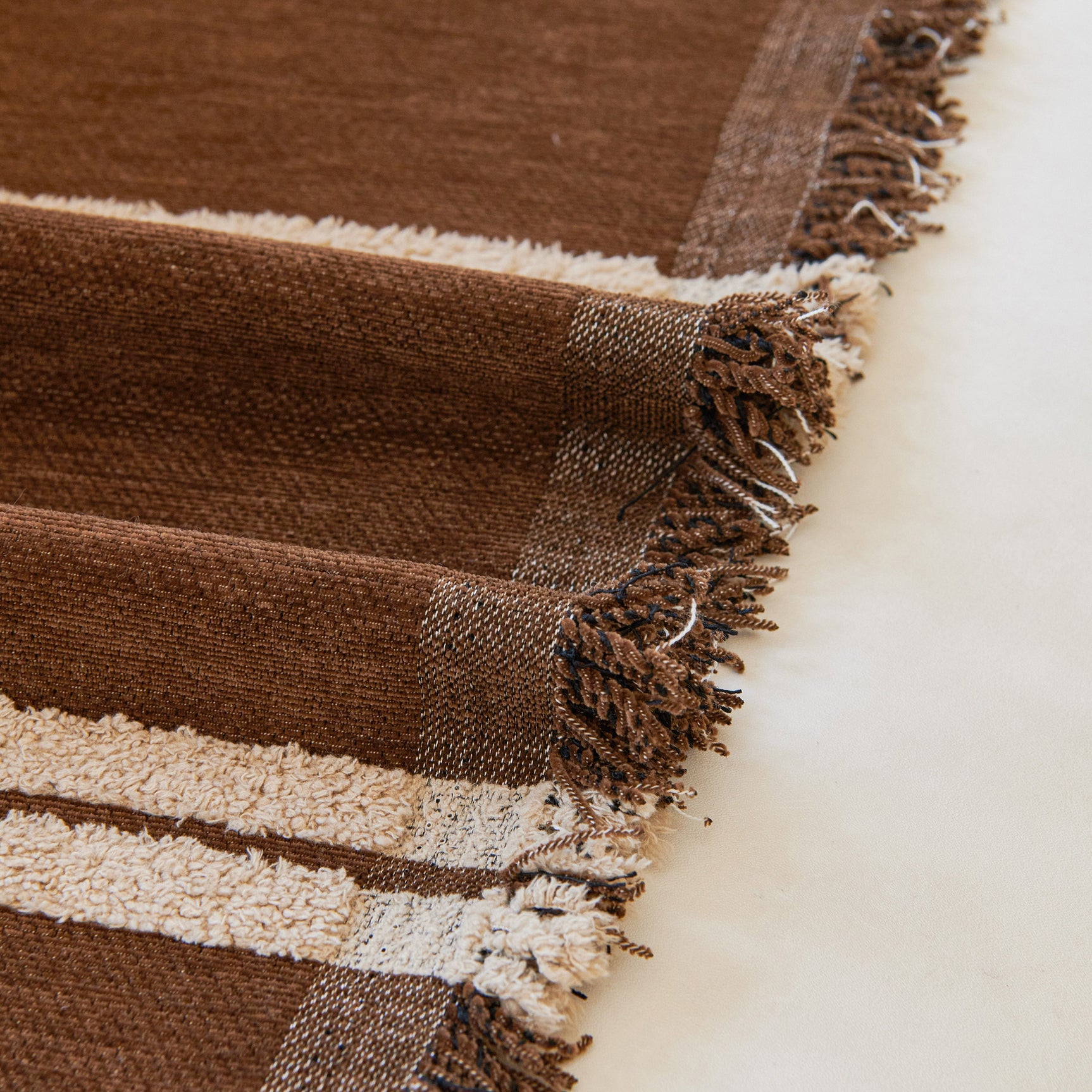 Textural Striped Chenille Sofa Covers, Boho Washable Decor Sofa Blankets Covers - Ornate Home