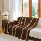 Textural Striped Chenille Sofa Covers, Boho Washable Decor Sofa Blankets Covers - Ornate Home