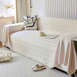Textured Chenille Sofa Cover Throw, Soft Washable Couch Blanket Protector for Pets - Ornate Home
