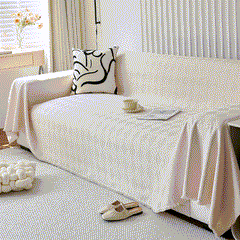 Textured Chenille Sofa Cover Throw, Soft Washable Couch Blanket Protector for Pets - Ornate Home