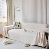 Textured Chenille Sofa Cover Throw, Soft Washable Couch Blanket Protector for Pets - Ornate Home