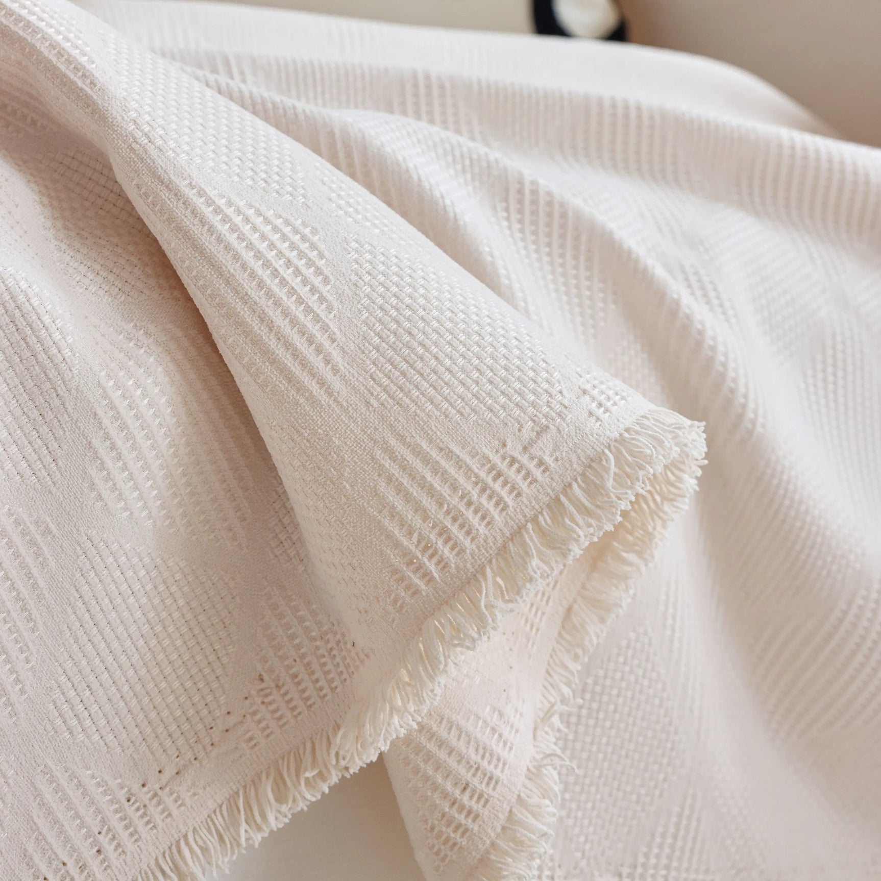 Textured Chenille Sofa Cover Throw, Soft Washable Couch Blanket Protector for Pets - Ornate Home