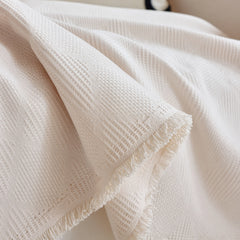 Textured Chenille Sofa Cover Throw, Soft Washable Couch Blanket Protector for Pets - Ornate Home