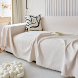 Textured Chenille Sofa Cover Throw, Soft Washable Couch Blanket Protector for Pets - Ornate Home