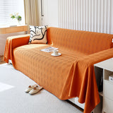 Textured Chenille Sofa Cover Throw, Soft Washable Couch Blanket Protector for Pets - Ornate Home