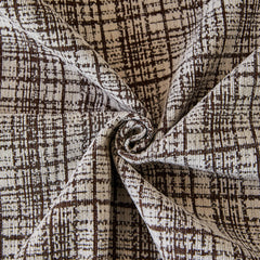 Textured Plaid Couch Throw Cover, Modern Decorative Sectional Furniture Covers - Ornate Home