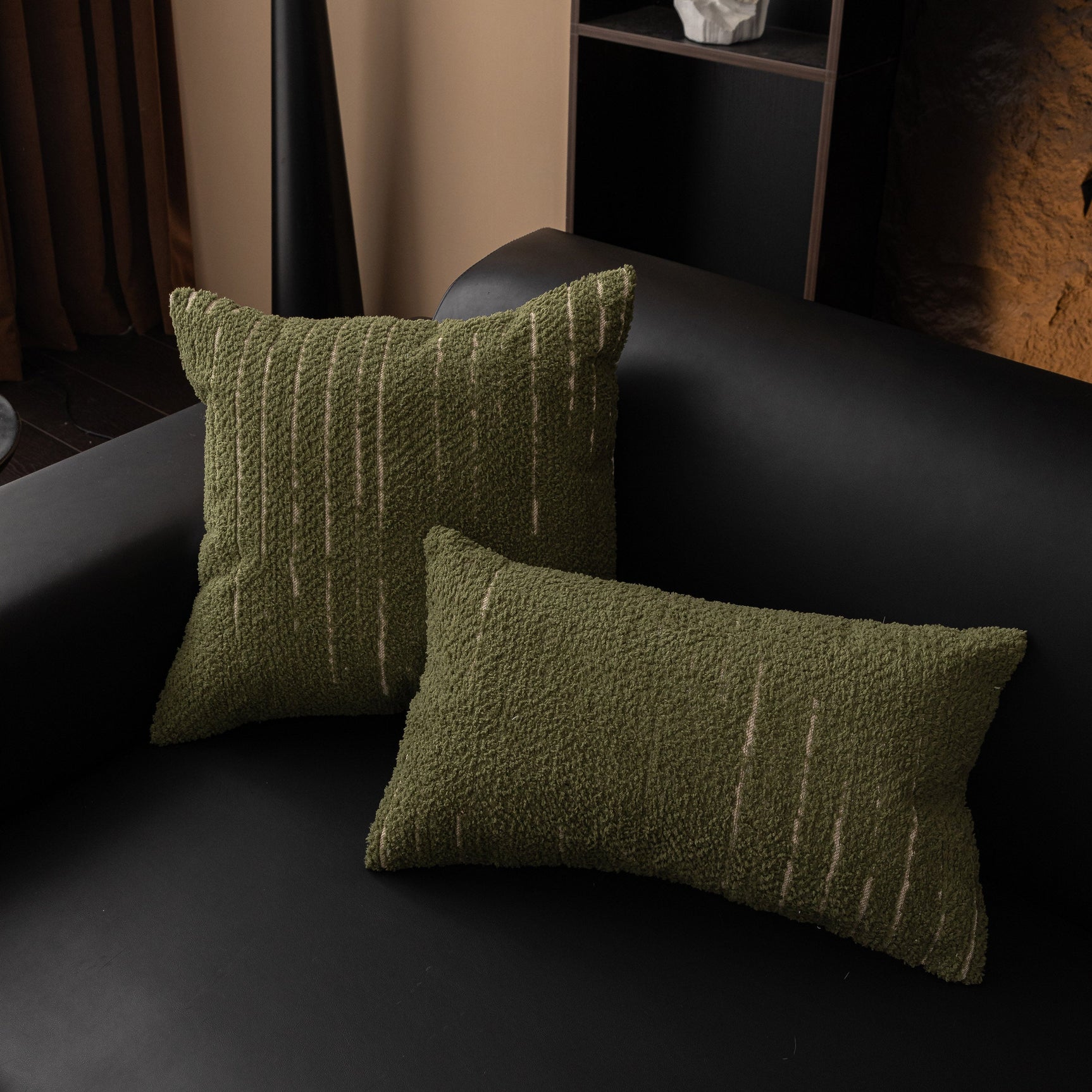 Textured Sofa Seat Cover with Wave Edge – Non-Slip, Washable Couch Throw Protector - Ornate Home
