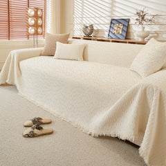 Textured Throw Blanket with 3D Dobby Weave, Minimalist Furniture Protector for Couch - Ornate Home