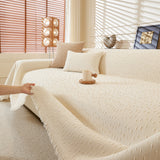 Textured Throw Blanket with 3D Dobby Weave, Minimalist Furniture Protector for Couch - Ornate Home