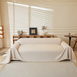 Textured Throw Blanket with 3D Dobby Weave, Minimalist Furniture Protector for Couch - Ornate Home