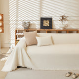 Textured Throw Blanket with 3D Dobby Weave, Minimalist Furniture Protector for Couch - Ornate Home