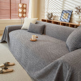 Textured Throw Blanket with 3D Dobby Weave, Minimalist Furniture Protector for Couch - Ornate Home
