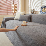 Textured Throw Blanket with 3D Dobby Weave, Minimalist Furniture Protector for Couch - Ornate Home