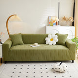Textured Wave Stretch Sofa Couch Cover, Soft Washable Spandex Furniture Slipcovers - Ornate Home