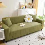 Textured Wave Stretch Sofa Couch Cover, Soft Washable Spandex Furniture Slipcovers - Ornate Home