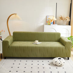 Textured Wave Stretch Sofa Couch Cover, Soft Washable Spandex Furniture Slipcovers - Ornate Home
