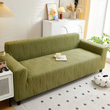 Textured Wave Stretch Sofa Couch Cover, Soft Washable Spandex Furniture Slipcovers - Ornate Home