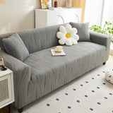 Textured Wave Stretch Sofa Couch Cover, Soft Washable Spandex Furniture Slipcovers - Ornate Home