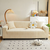 Textured Wave Stretch Sofa Couch Cover, Soft Washable Spandex Furniture Slipcovers - Ornate Home