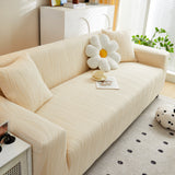 Textured Wave Stretch Sofa Couch Cover, Soft Washable Spandex Furniture Slipcovers - Ornate Home