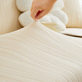 Textured Wave Stretch Sofa Couch Cover, Soft Washable Spandex Furniture Slipcovers - Ornate Home