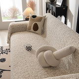 Textured Woven Furniture Protector for Couch, Rustic Farmhouse Sofa Throw Blanket - Ornate Home