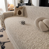 Textured Woven Furniture Protector for Couch, Rustic Farmhouse Sofa Throw Blanket - Ornate Home