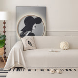 Textured Woven Modern Sofa Cover, Natural Blend Decorative Couch Throw Blanket - Ornate Home