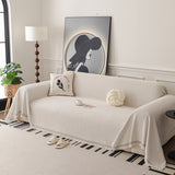 Textured Woven Modern Sofa Cover, Natural Blend Decorative Couch Throw Blanket - Ornate Home