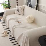 Textured Woven Modern Sofa Cover, Natural Blend Decorative Couch Throw Blanket - Ornate Home