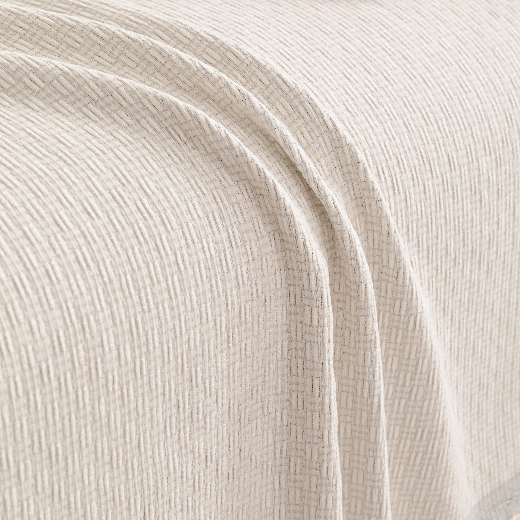 Textured Woven Modern Sofa Cover, Natural Blend Decorative Couch Throw Blanket - Ornate Home