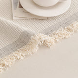 Textured Woven Modern Sofa Cover, Natural Blend Decorative Couch Throw Blanket - Ornate Home