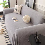 Textured Woven Modern Sofa Cover, Natural Blend Decorative Couch Throw Blanket - Ornate Home