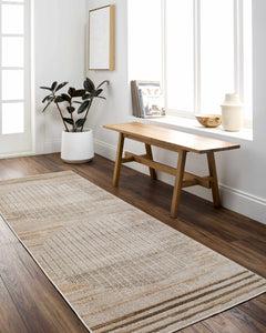 Thad Beige Washable Area Rug - Ornate Home