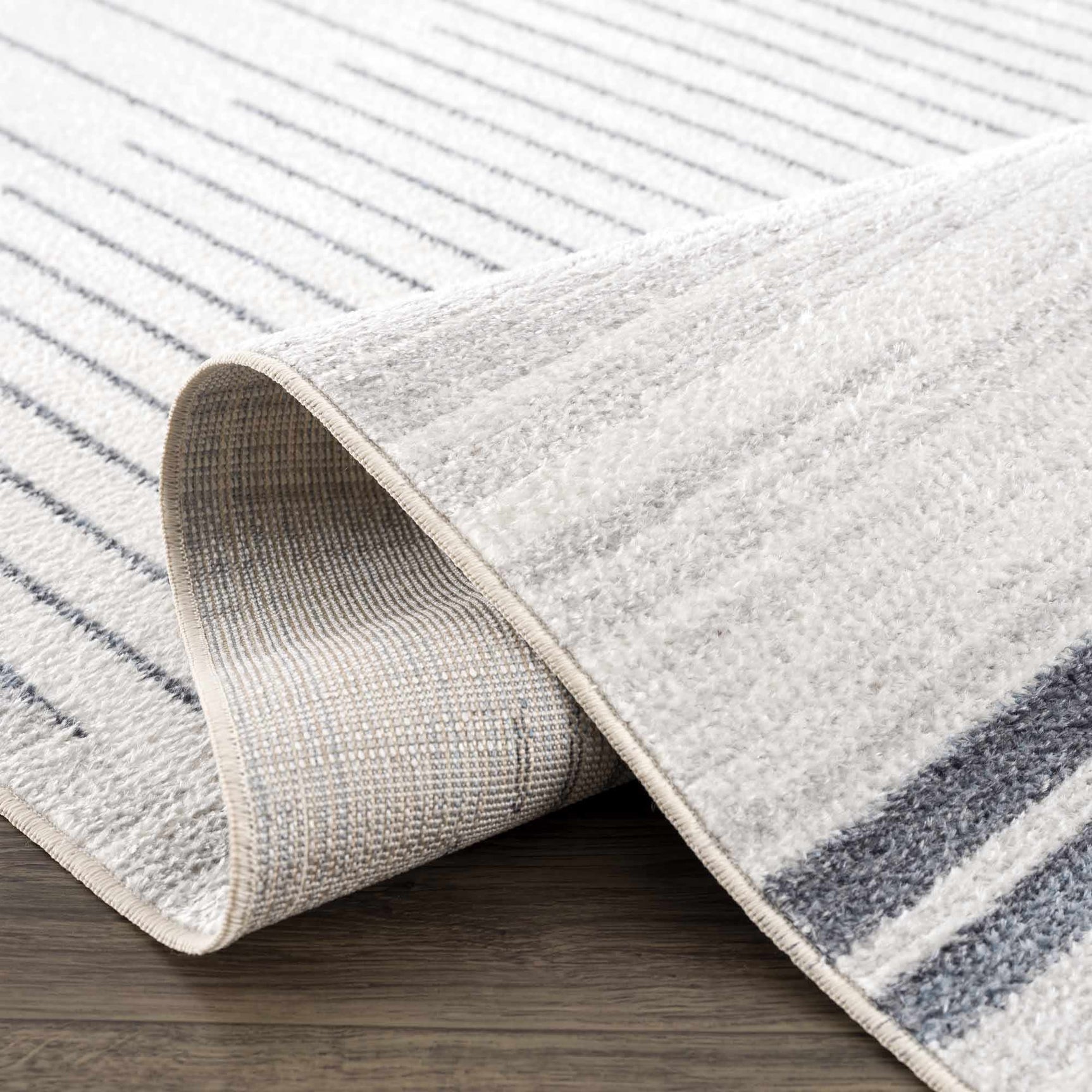 Thad Medium Gray Washable Area Rug - Ornate Home