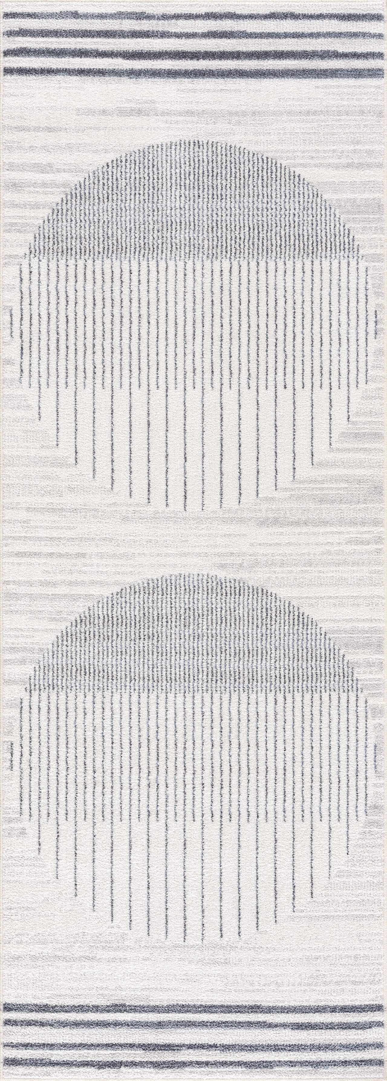 Thad Medium Gray Washable Area Rug - Ornate Home