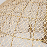 Thad Natural 4-Light Woven Rattan Dome Chandelier - Ornate Home